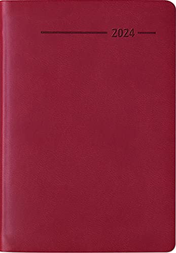 Agenda tascabile Tucson rosso 2024 – Calendario ufficio – 8 x 11,5 cm – 1 settimana 2 pagine – 144 pagine – taccuino – Alpha Edition
