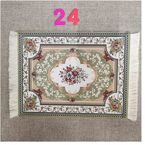 Egurs Mauspad Teppich Muster Perser Stil Orientteppich Mini Teppich Untersetzer mit Quaste Computer Zubehör Bunte Glasuntersetzer Glascoaster 24#