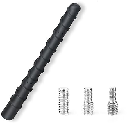 NewTH Autoantenne kurz 18cm Universal Kfz Dachantenne Auto Radio Antenne Stabantenne Ersatz mit Ausgezeichnetem AM & FM Empfang für Alle Autos mit M4, M5, M6 Superkompatibilität