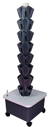 ZHEYANG Torre Hidroponia Vertical Torre De Cultivo Hidropónico, Kit De Jardín De Hierbas para Interiores, Juego Completo De Cultivo De Hierbas 0828(Color:A1,Size:8 Layer)