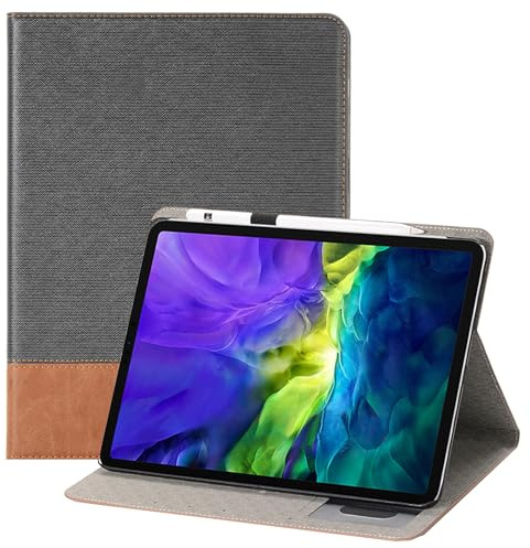 RuiRdot Hülle für iPad Air 11 Zoll M2 hülle 2024, Slim Folio Stand Schutzhülle für Tablet mit Kartenschlitzen Cover für iPad Air 11-Zoll (M2) 2024 (Hellblau)