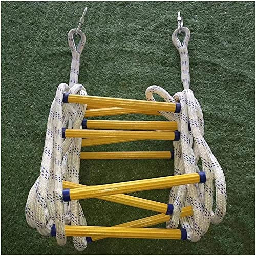 BLYXINVORA Feuerleiter, weiches Leiterseil, Notfallarbeitssicherheitsreaktion, selbstkletternde Strickleiter/5M
