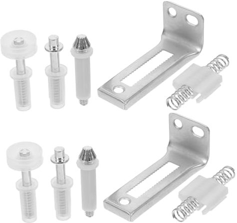 TIDTALEO Kit Quincaillerie Pour Portes Pliantes Double, Pivots Supérieurs En Métal Robuste, Ensemble Remplacement Porte De Placard, Usage Résidentiel Et Commercial, Fiabilité Et Stabilité Renforcées