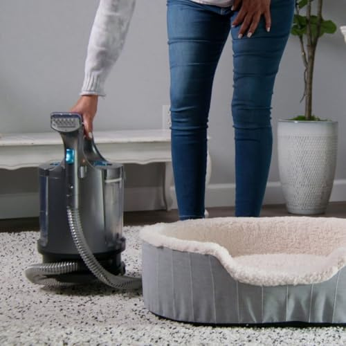 JML Zippi Stain Blaster | Upholstery Cleaner & Handheld Carpet Cleaner, Powerful 400W Spot Stain Remover with Dual Water Tanks & 1.1M Hose