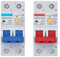 KRIECK Magnetotermico,Interruttore Magnetotermico RCBO 6KA Tipo A 10A 16A 32A 40A 63A 30mA Interruttore differenziale 2P con Protezione da sovracorrente e perdite(2P Type AC 220V,40A)