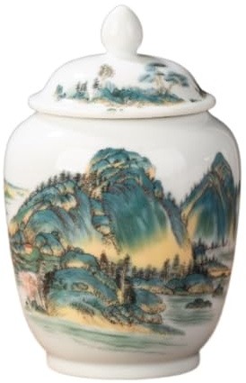 Jars de rangement en vase Caddy Jars de gingembre décoratifs anciens chinois en porcelaine de porcelaine en céramique Jar avec couvercles scellés à la maison