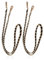 2 Stück Taschenkette,120cm Metall Ersatz Kette für Tasche,Handtaschenketten mit Schnallen,Handykette,Tasche Schulterriemen,für Crossbody-Taschen-Ersatzriemen (Schwarzer Riemen + Goldene Kette)