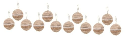 Housoutil 4 Set Palla Di Natale in Spago Ornamenti Di Palline Di Natale Decorazioni Natalizie Rosa Decorazione A Sfera Appesa Ornamenti Per Le Vacanze Per L'albero Schiuma 3 Pezzi * 4