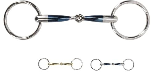 NETPROSHOP Anatomisch geformte Wassertrense mit einfach gebrochenem Gebiss Mundstück 14 mm Argentan oder Sweet Iron, Groesse:14,5, Farbe:Sweet Iron