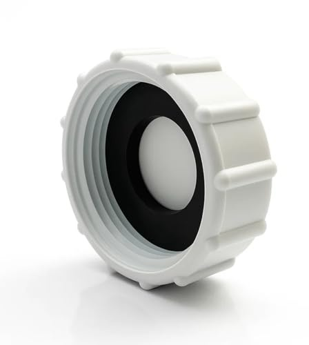 Universal Appliance Blanking Cap & Washer 32mm – Easy Fit, Leakproof Pipe End Stop, Compatible with Kitchen Sink, Dishwasher, Washing Machine Waste Pipes (White)