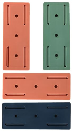 ROMISBABA Soportes Autoadhesivos para Regletas de Enchufes 4 Unidades Organizador de Cables para Pared sin Taladro Plástico Resistente Apto para Superficies Lisas como Color Aleatorio