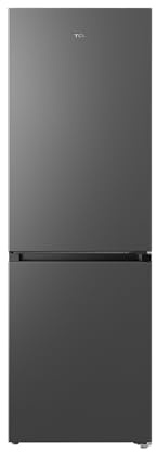 TCL 340L 2 doors No Frost Fridge Freezer, Inverter Compressor, 15% energy saving, precise temperature management, T-Fresh Odour Free, LED Lighting, Inox, Energy Class E
