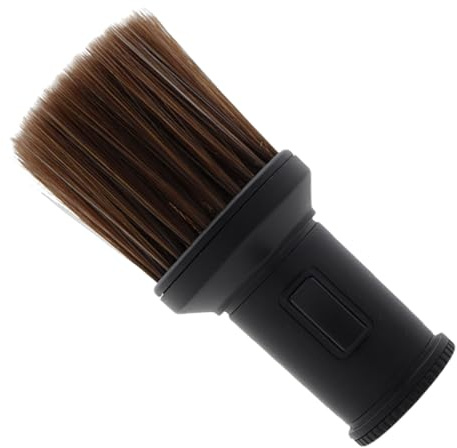 Cepillo de Cuello para Peluquería Cerdas Suaves ABS Negro | Limpieza de Cabello, Uso Práctico en Salón y Barbería, Fibra de Nylon, No se Deforma, Piel Amable