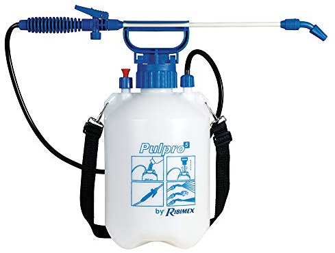 Ribimex Nebulizzatore a Pressione Pulpro 5 con Lancia in Fibra di Vetro e Tracolla Regolabile, Spruzzatore da 5,8 L per Giardino, Orto, Trattamenti Fitosanitari, Pulizia e Igienizzazione - PRP049P