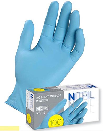 Guanti medicale in nitrile monouso senza polvere ICOGUANTI Taglia XL 10X100 pezzi