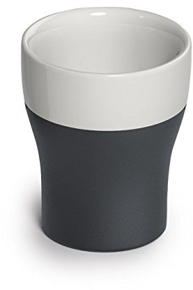 Magisso Selbst abkühlende Schnapsgläser 4 x 5 cl, Keramik, schwarz/weiß, 5.3 x 5.3 x 6.5 cm, 4