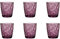 Bormioli Rocco Diamond Rock Purple Long drink vidrio 470ml, rojo púrpura, 6 vidrio