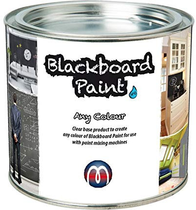 Tafelfarbe Schultafel-Lack transparent 0,45 L - zum selber mischen, jeder Farbton möglich - Fügen Sie einfach die gewünscht Mischfarbe hinzu und Sie erhalten 0,5 L Tafellack. Diese reichen für 5m²