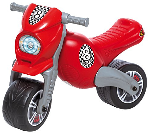 Dohany Kinder Rutscher Motorrad Crossbike, Rot | Kippsicheres Laufrad