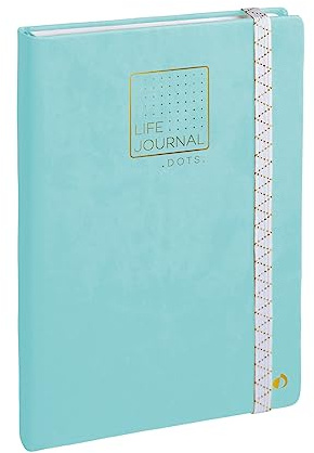 Quo Vadis - Carnet Bullet journal - Multilingue - Life Journal - Vert clair - Pages Points (dots) - 15x21 cm - Papier Clairefontaine blanc - Fabrication française