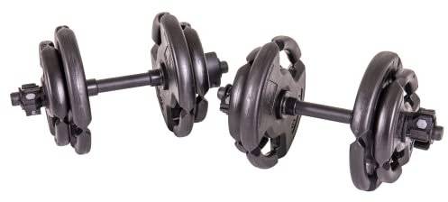 The Step Unisex Deluxe Hantel Set Vikt, Svart, 15,9 kg