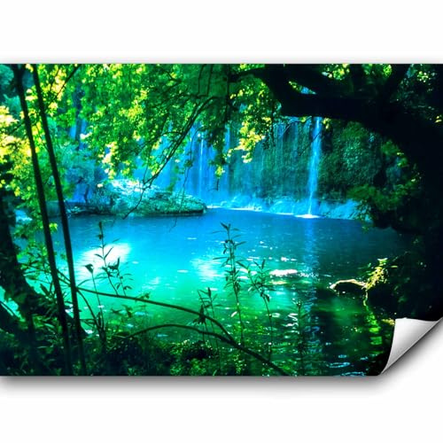 murando - Fototapete selbstklebend Wasserfall, 250x175 cm, Schlafzimmer | Selbstklebend ohne Kleister, Full HD Druck, ideal fürs Wohn- oder Schlafzimmer, schnelle Montage, lichtbeständig, geruchsfrei