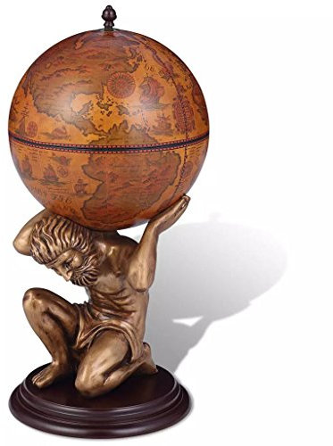 Voupuoda Globus-Bar Atlas, Weltkugel Globusbar, Weltkugel, Cocktailbar, Dekobar, 42×42×85 cm