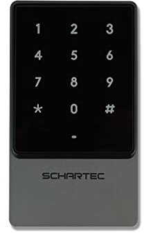 SCHARTEC Sky Universal Codetaster Garagentor Haustür 12-24v mit Touchfeld für aussen - Codeschloss Türöffner Codetastatur Garagentoröffner