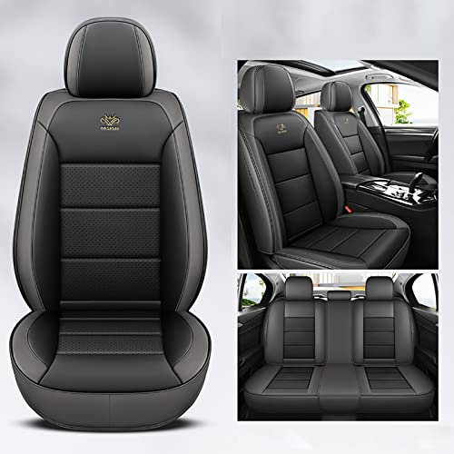 NOBQUA Sitzbezüge Auto Autositzbezüge Universal Set für FIAT Abarth 500/Abarth 500C/Abarth 500 esseesse/Abarth 695/Abarth 695 Maserati Edition/Abarth 595/Abarth 595C/Abarth 595 esseesse/Auto Zubehör