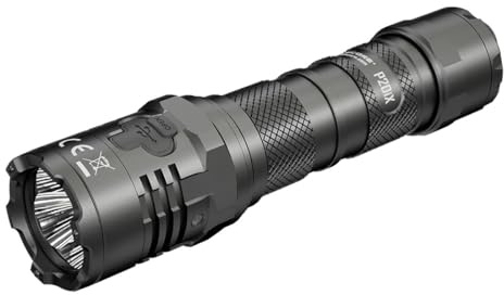 Nitecore P20iX Tactical Flashlight Rechargeable, Black
