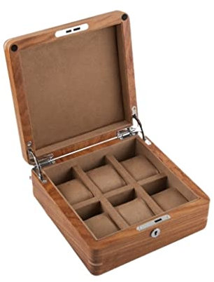 Uhrenkoffer Uhrenrolle Uhrenbox Uhrenschatulle Hölzerne Uhrenbox Uhrenhalter for Uhren Top Schmuck Organizer Box Grids Watch Organizer Mit Schloss Uhrenetui Uhren Aufbewahrungsbox ( Color : B , Size :