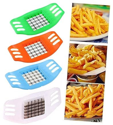 Cabilock coupe-pommes de terre coupe legume coupe légumes trancheuse patates appareil à frites coupées outil de cuisine à domicile couper en morceaux Pomme de terre coupe-bande coupeur