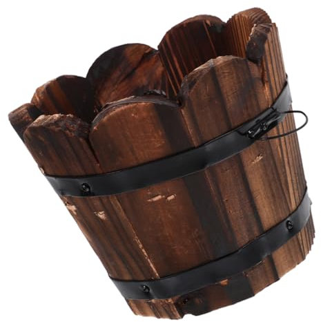 CIMAXIC Pflanzgefäß Kleiner Blumentopf Im Vintage-Stil Wiederverwendbarer Pflanztopfhalter Für Garten Und Balkon