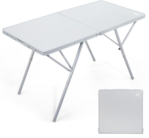 EVER ADVANCED Campingtisch faltbar 120x60cm Klapptisch XL für 4-6 Personen Falttisch bis 60kg Stabiler Struktur für Camping Picknick Garten Balkon