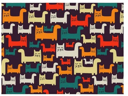 CHANGLEI Weiche Überwurfdecke für Katzen, Flanelldecke, personalisierter Druck, warm, gemütlich, vielseitige Decke (240 g) für Bett und Sofa