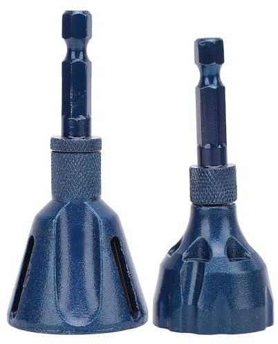 2 PZ Utensile per Sbavatura Sbavatura Esterna Nero 3-20mm 5-25mm Utensile per Sbavatura con Codolo Esagonale in Acciaio Utensile per Sbavatura in Metallo Utensile per Sbavatura