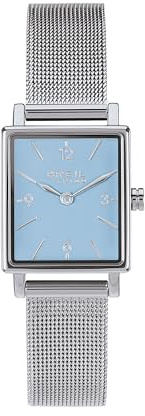 Breil, Collezione Dreamy Sorbet, Orologio Donna in Acciaio Ispirato ai Colori della Primavera, Cassa Rettangolare 20 x 23 mm, Bracciale a Maglia Mesh, Vetro Minerale, Chiusura a Scorrimento