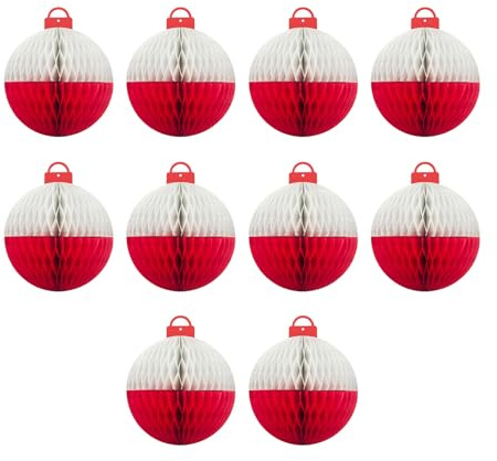 YUPEIUKLI 10 Piezas Elegantes Decoraciones de esferas de Papel para Fiestas temáticas de Pesca, centros de Mesa y letreros Colgantes de Techo