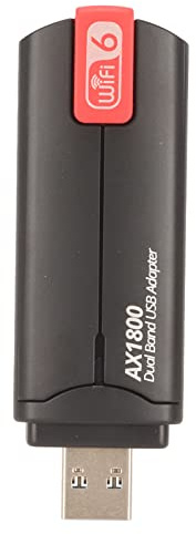 MtlaVishy 1800Mbps Dual Band WiFi 6 Adaptador con Antenas 3DBI duales y la Interfaz USB3.0 para Las computadoras portátiles de PC Mejora la Experiencia de transmisión y Juego