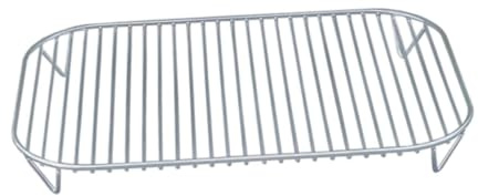 getuse Griglia portatile pieghevole in acciaio inox per barbecue da campeggio, accessorio per friggitrice ad aria, 30 x 20 x 3 cm