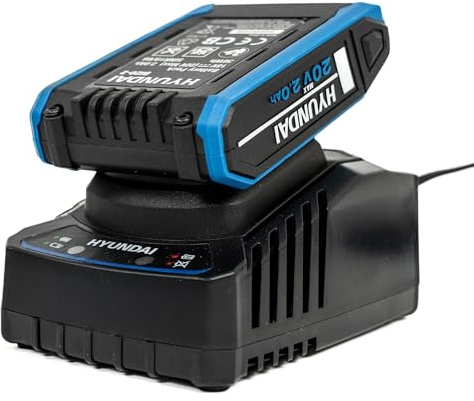 Hyundai Battery and Charger Kit, 20V 2Ah Li-Ion, 2A Charger, 2nd Generation Range Compatible