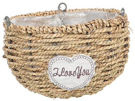 TOYANDONA 1Pc Decorative Hanging Flowerpot Unique Round Woven Basket Creative Home Decor for Railings Durable and Practical Planter Pendant for Dorm Home and Office