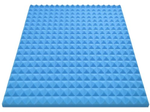 DreamLayer 2” Egg Crate Foam Mattress Topper – Orthopaedic Foam Bed Topper for Back, Hip & Shoulder Pressure Relief – Firm Convoluted Support Layer – Made in UK (Small Single)