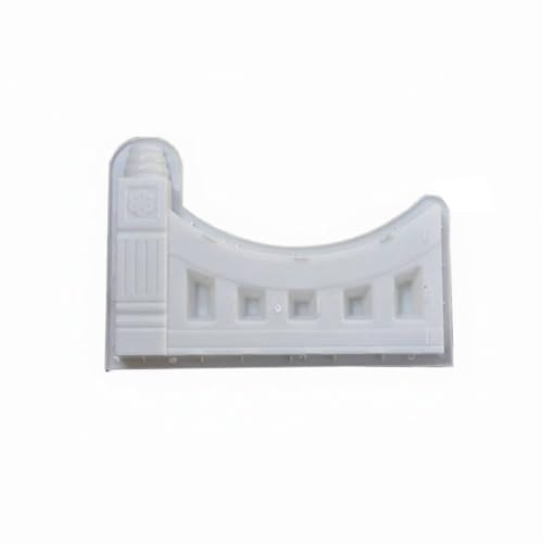 Homyl Stampo per Recinzione Plastica Bordura Giardino Motivo Staccionata Effetto Cemento Facile da Modellare Superficie Interna Liscia Adatto per Cortili Aiuole Sentieri, 5-Fori A