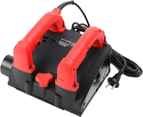 Fresatrice per ristrutturazione pareti, con aspiratore,fresatrice massetti | 90° senza angoli morti, 3000 giri/min, regolazione altezza fresa: 1-4 mm
