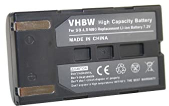 vhbw 1x batteria compatibile con Samsung VP-D371, VP-D364W, VP-D362, VP-D361W, VP-D361, VP-D371W videocamera camcorder (600mAh, 7,2V, Li-Ion)