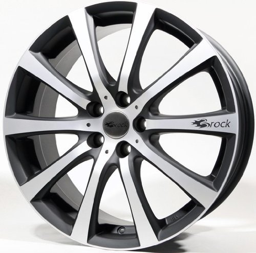 Brock B21 schwarz-matt front-poliert 7,5x17 ET38 5.00x110.00 Hub Hole 65.10 mm - Alu felgen