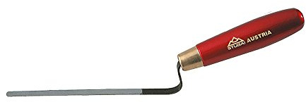 Stubai 432062 Truelle à joints avec col plat, Argent/rouge, 10 mm