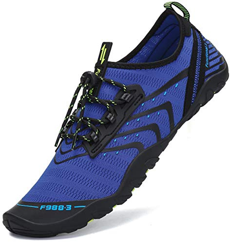 SAGUARO unisex vuxna badskor andas tjock sula storlek 36–46, blå, 44 EU