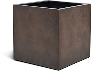 ESCHBACH® Pflanzkübel Cube 60 Rost Braun Quadratisch XL * 60 x 60 x 60 cm * 10 Jahre Garantie